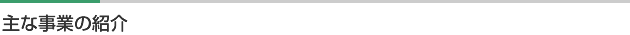 主な事業の紹介